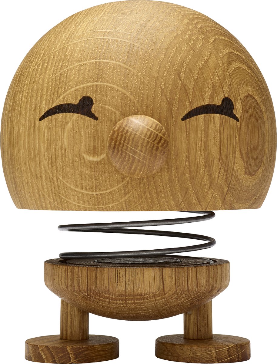 Hoptimist Bimble Beeldje - M - Eikenhout - Houten Beeldjes Decoratie voor Woonkamer, Kamer en Kantoor - Cadeau Idee voor Mannen, Vrouwen en Kinderen