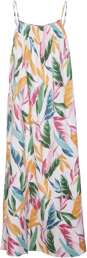 Vero Moda Kleo S/L Ankle Dress WVN Raspberry Sorbet MULTICOLOR M