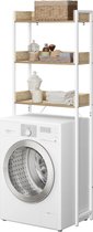 SureDeal® - Wasmachine kast - Ombouw - Wc Kast - Toilet - 63x25x166.5 cm - 3 Planken - Hout