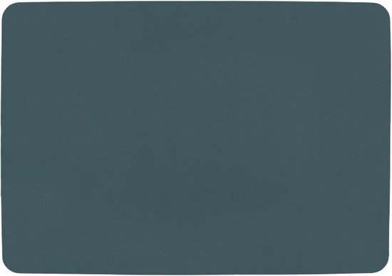 ZICZAC - Set de table TOGO - Lot de 6 - Double face - Simili cuir - 33x45 cm, bleu