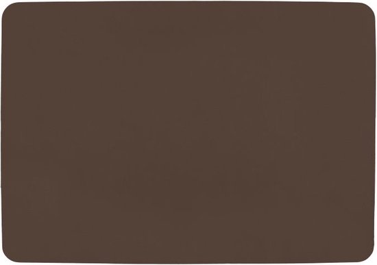 ZICZAC - Set de table TOGO - Lot de 6 - Double face - Simili cuir - 33x45 cm, brun