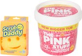 Scrub Daddy en The Pink Stuff - 850gr The Pink Stuff - 1x Gele Scrub Daddy - Wonder Poetspasta met een Scrub Daddy Wonderspons