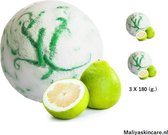 Tropical Coco Pomelo Citrus Badbom XL 180 (g.) | VERBAZINGWEKKENDE GEUR | Voor ontspanning & Zachte huid | 100% Natuurlijk | 3 STUKS |