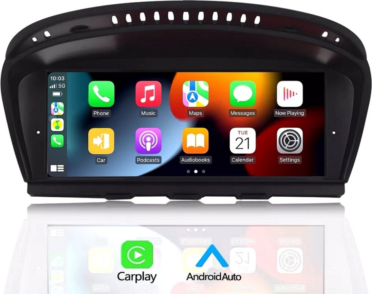 BMW 5 Serie 3 Serie E60 E90 Multimedia Android Autoradio Navigatie Bluetooth DAB+ Apple CarPlay