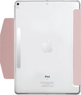 Macally BSTAND7V2-RS beschermhoes met standfunctie voor 10,2-inch iPad (9e gen./2021, 8e gen./2020, 7e gen./2019) - Licht roze voorkant, doorzichtige achterkant