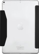 Macally BSTAND7V2-B Étui de protection avec fonction support pour iPad 10,2 pouces (9e génération/2021, 8e génération/2020, 7e génération/2019) – Devant noir, dos transparent