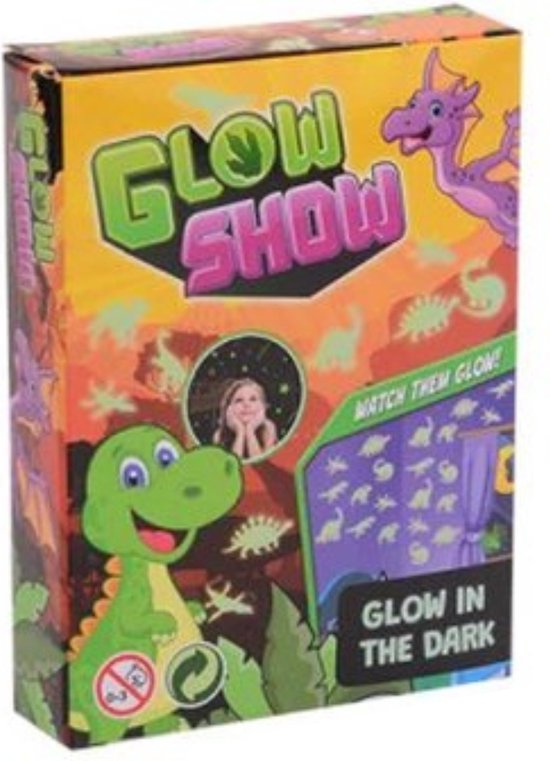 Dino Glow In The Dark Set Dinosaurus Muurstickers Glow Show