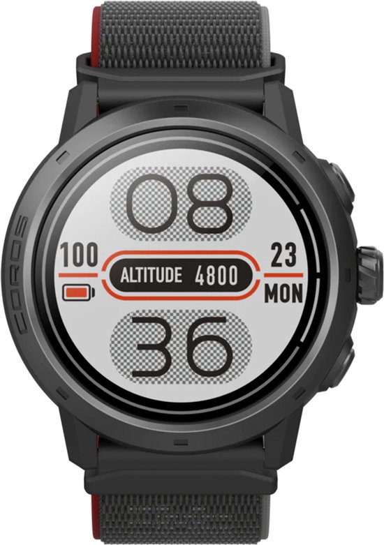 Coros APEX 2 Pro Black - Premium GPS Sporthorloge / Adventure Watch - Zwart