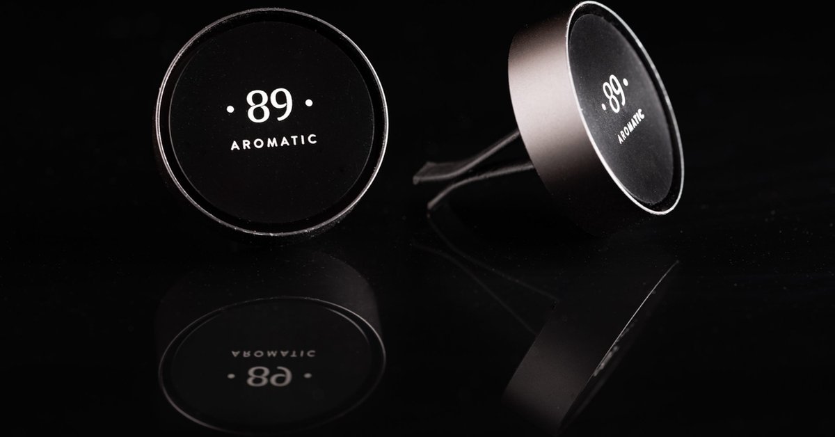 Aromatic 89 - Autoparfum Incl. 1 EXTRA refill !! - luxe Auto luchtverfrisser - voor luchtrooster - Autogeur - Auto verfrisser - Auto Luchtje - Geurverfrisser - Vent clip - Rich Party