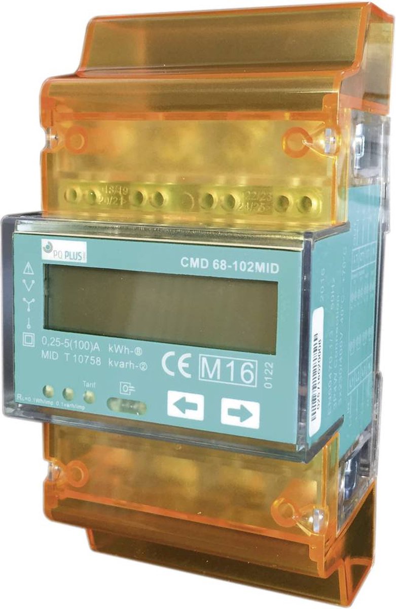 PQ Plus CMD 68-101 MID kWh-meter 3-fasen Digitaal 100 A Conform MID: Ja 1 stuk(s)