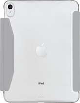 Macally BSTAND10- Coque de protection LG avec fonction support pour iPad 10,9 pouces (2022) - Avant gris clair, arrière transparent