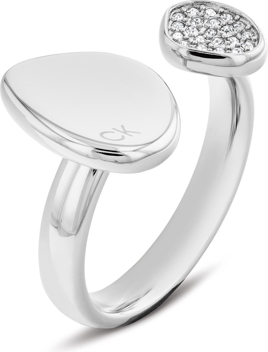 Calvin Klein CL35000319B Dames Ring Staal 52