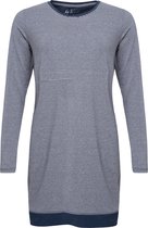 By Louise Essential Chemise de nuit pour femme à manches longues rayée - Taille L | grande chemise | chemise de sommeil