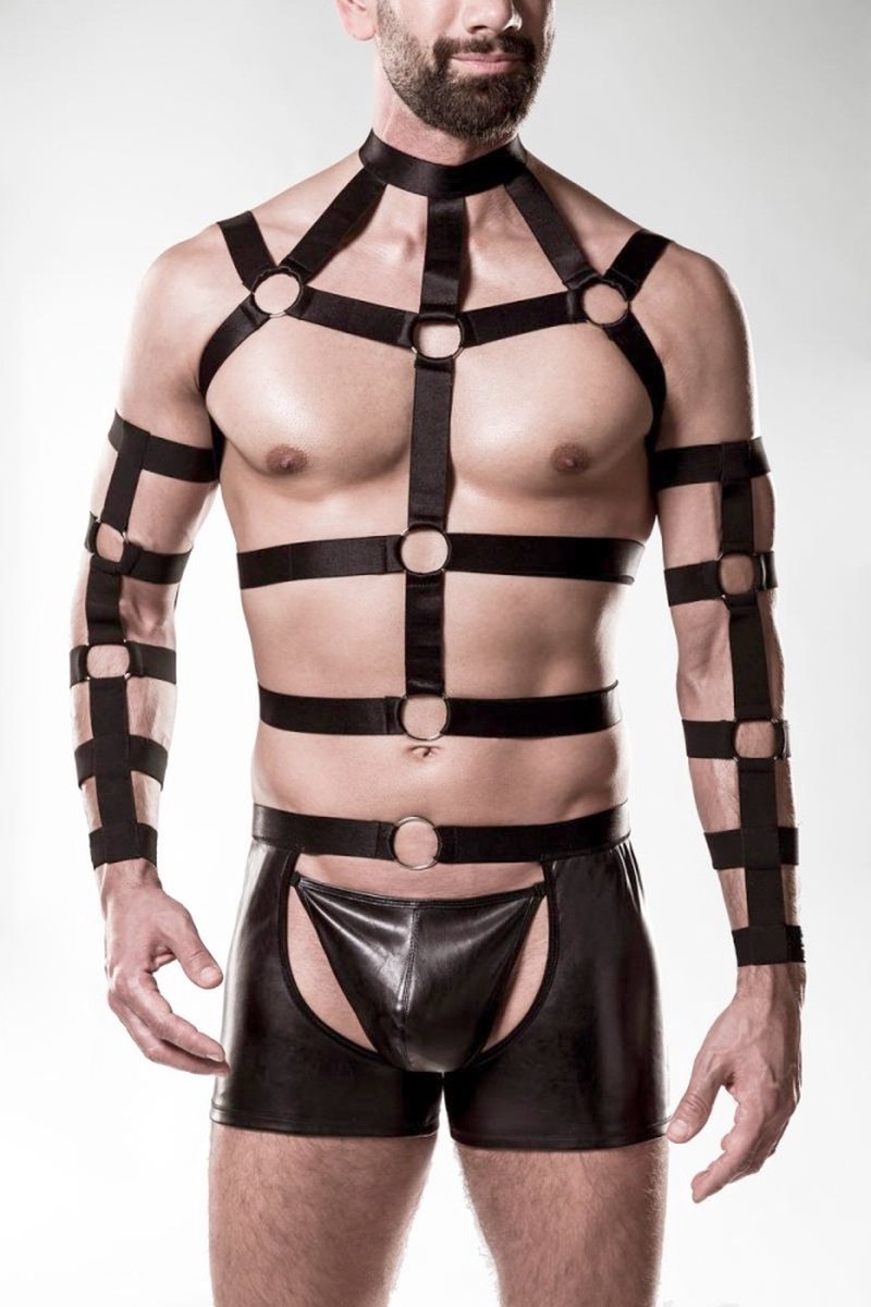 Goedkoopste Grey Velvet - Harness Set Kledingset - 2XL - Zwart