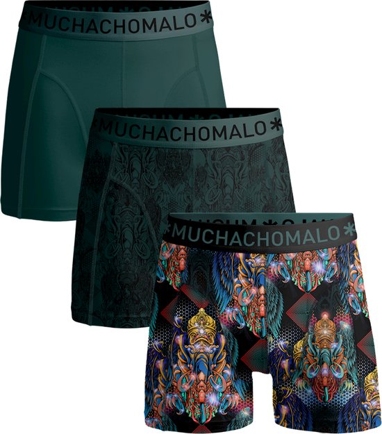 Muchachomalo Heren Boxershorts - 3 Pack - Maat M - Mannen Onderbroeken