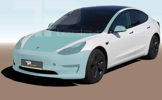 Tesla Model 3 Frontset Large Tesla-Protect films de protection personnalisés Accessoires de vêtements pour bébé Nederland et België