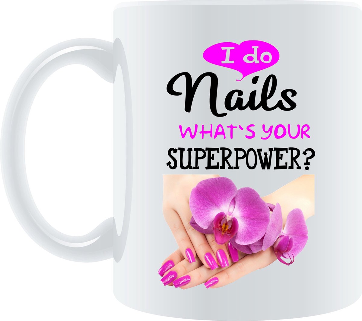 Bedrukte Beker - Nagelstylist - Manicure - Nagel studio - Salon