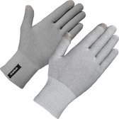 GripGrab - Merino Wool Liner Handschoenen Fiets Onderhandschoenen Touchscreen Fietshandschoenen met Merinowol - Grijs - Unisex - Maat M/L