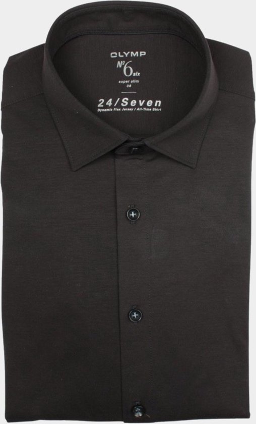 OLYMP 24/7 No. 6 Six super slim fit overhemd, lichtblauw