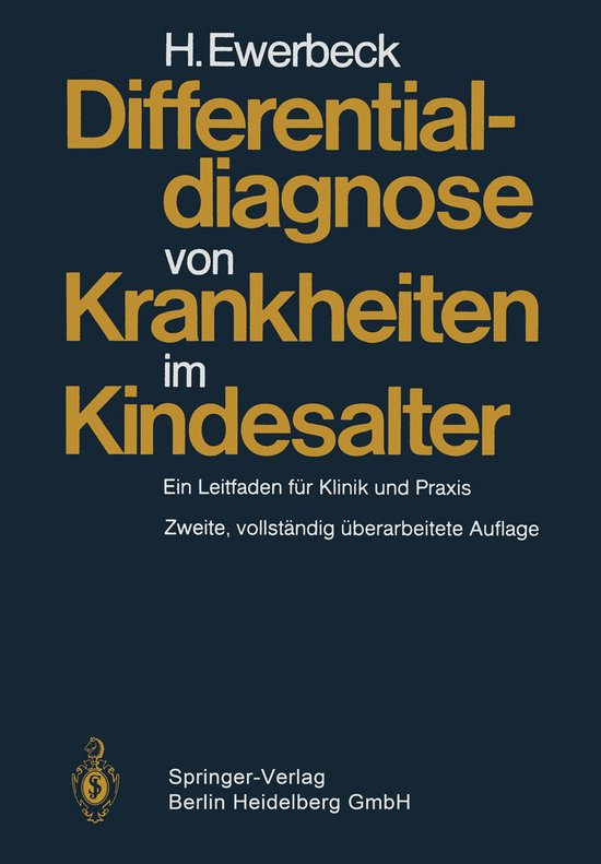 Differentialdiagnose Von Krankheiten Im Kindesalter - cover