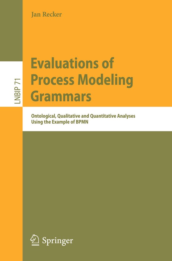 Evaluations of Process Modeling Grammars - cover