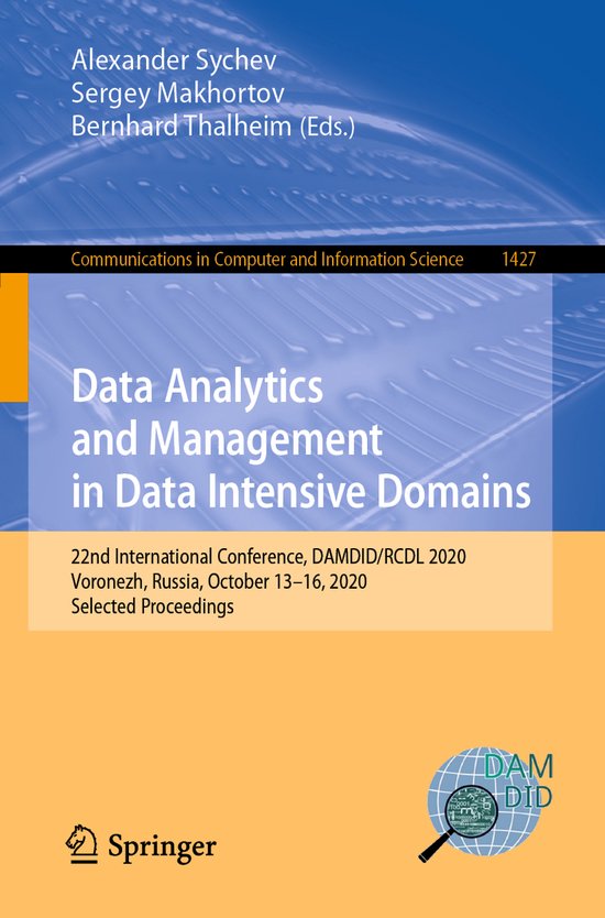 Communications in Computer and Information Science1427- Data ... - cover