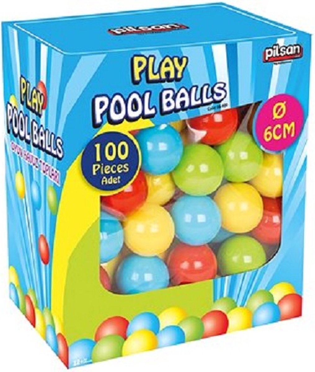 100 ballenbakballen in doos - diameter 6cm - Pilsan