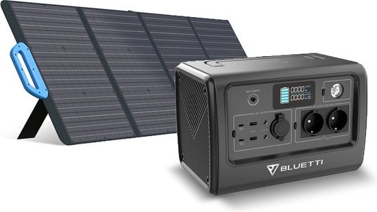 Station électrique portable BLUETTI EB3A avec Panneau Solaire