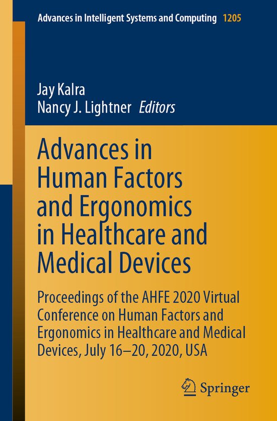 Advances in Human Factors and Ergonomics in Healthcare and M ... - cover