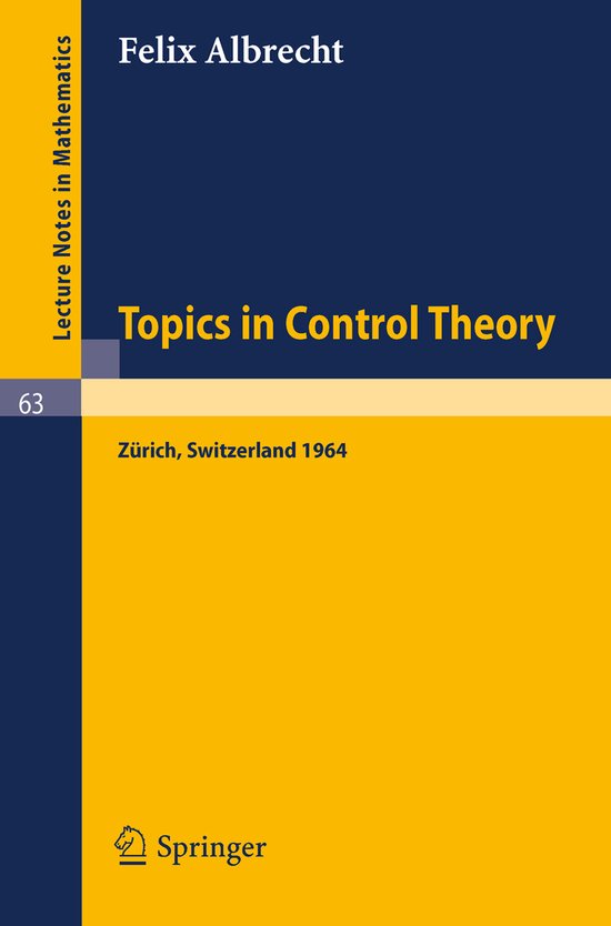 Topics in Control Theory | 9783540042334 | Felix Albrecht | Boeken | bol