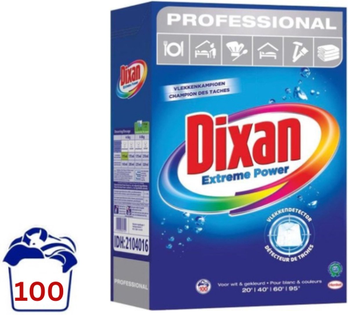 verkwistend Ongeldig Shilling Dixan Powder Extreme Power Wasmiddel - Voordeelverpakking - 100 wasbeurten  | bol.com