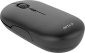 Deltaco Platte Draadloze Muis, silent clicks - stille muis, 1600 DPI, USB-ontvanger, 4 knoppen - Zwart