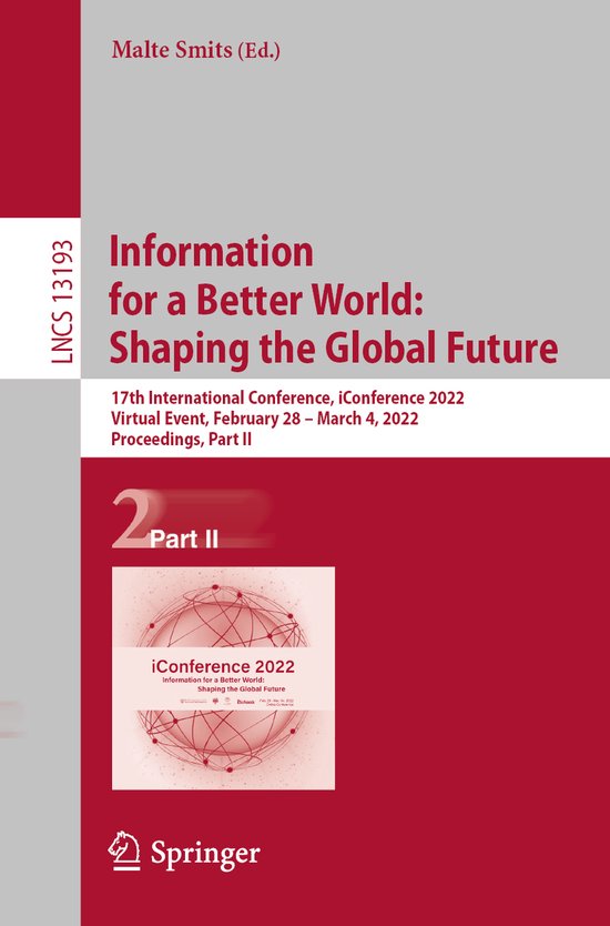 Lecture Notes in Computer Science13193- Information for a Be ... - cover