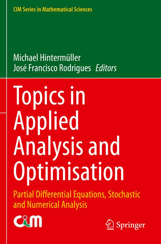 Topics in Applied Analysis and Optimisation - cover