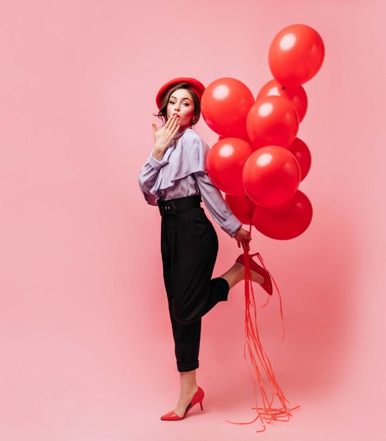 Ballons rouges - Ballons à l' hélium - Décorations d' anniversaire - Valentine Décoration - 30 pcs