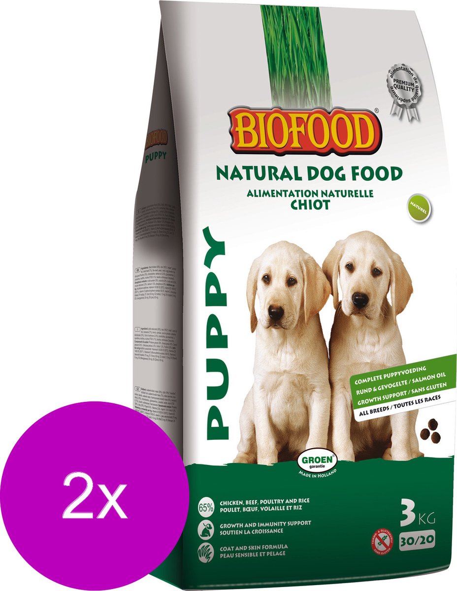 Biofood Bf Puppy - Hondenvoer - 2 x 3 kg