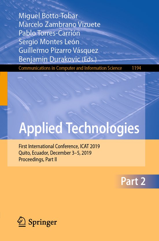 Communications in Computer and Information Science1194- Appl ... - cover