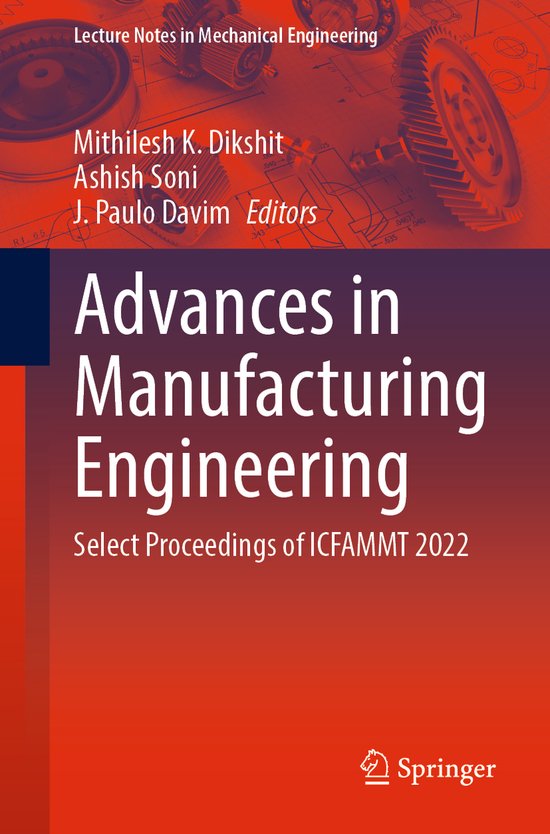Lecture Notes in Mechanical Engineering- Advances in Manufac ... - cover