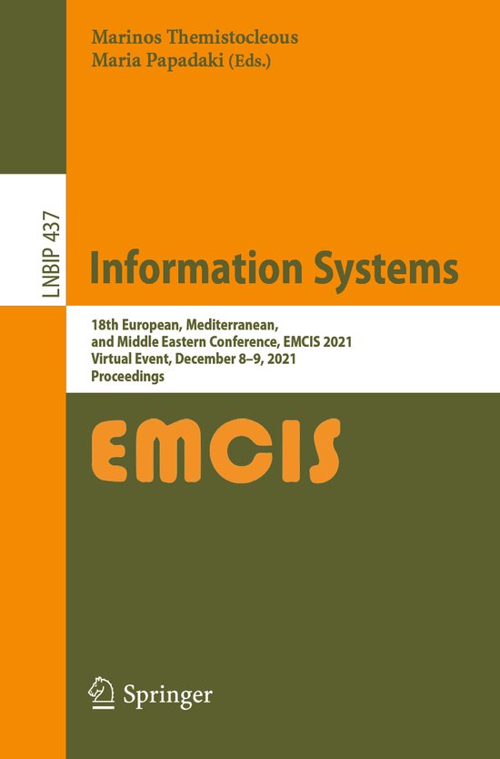 Lecture Notes in Business Information Processing437- Informa ... - cover