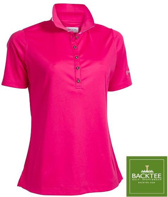 Backtee - Quick Dry Performance - Dames polo - Fuchsiaroze - S