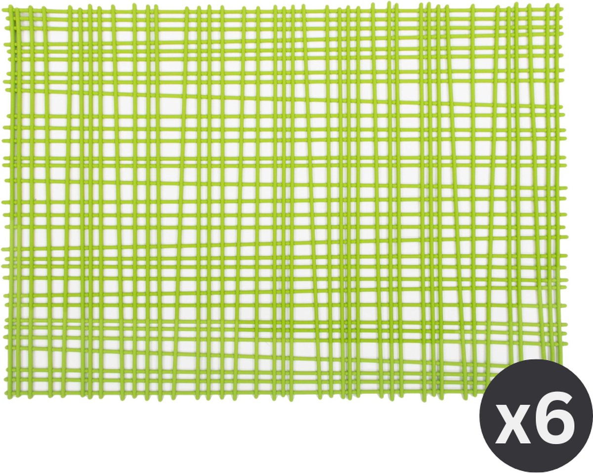 Placemat GRILL, SET/6, 30x45cm, macaw groen