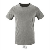 SOL'S - Milo T-Shirt - Grijs - 100% Biologisch Katoen - 3XL