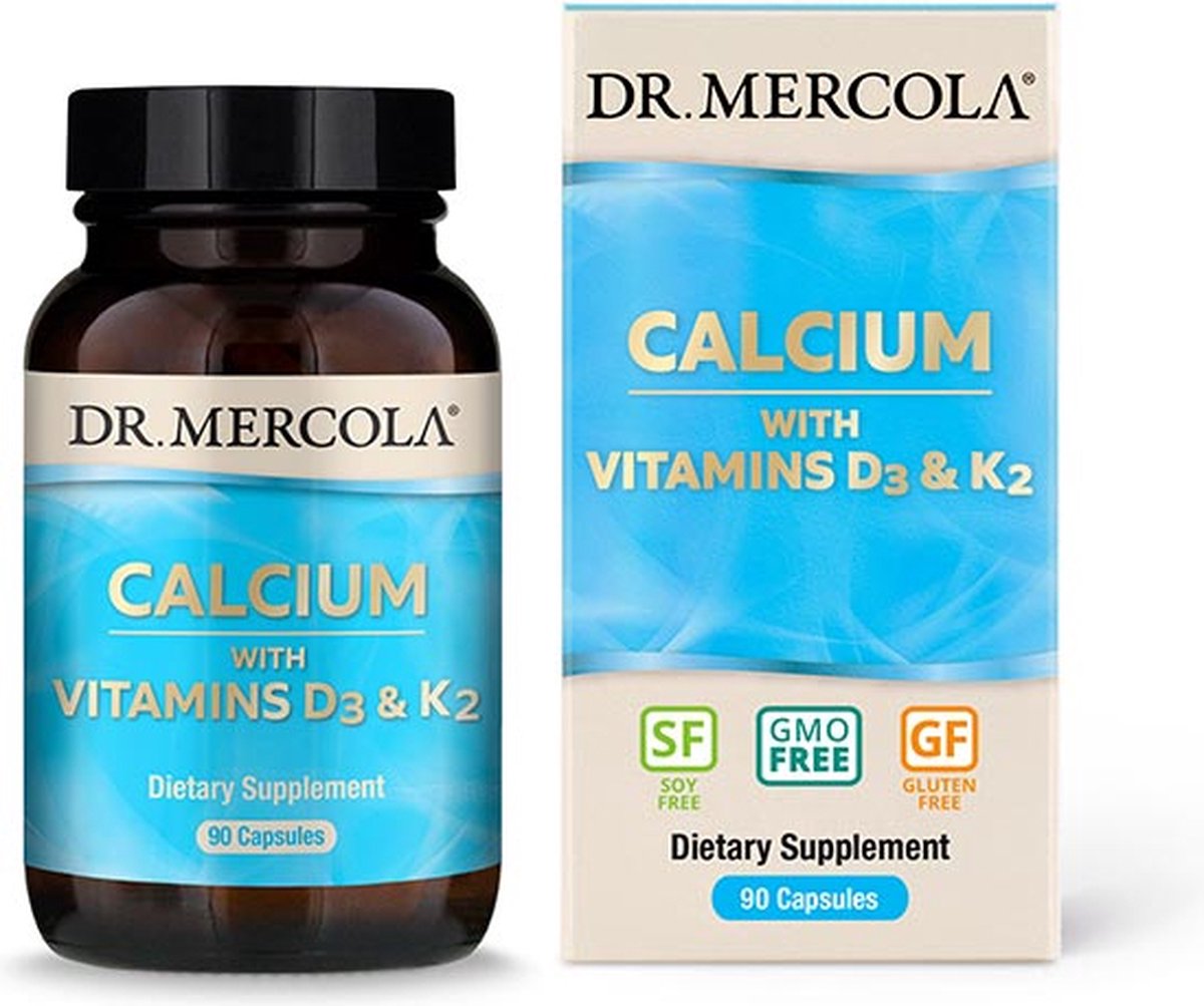 Goedkoopste Dr. Mercola - Calcium - with Vitamins D3 & K2 - 90 capsules