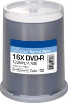 Ritek DVD-R thermisch wit in cakebox 100 (907CK100TWPRO)