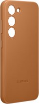 Origineel Samsung Galaxy S23 Hoesje Leather Case Back Cover Bruin