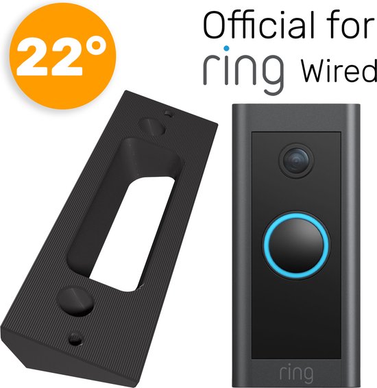 Made For Ring Wired - 22° Hoekbeugel // Zwart Kunststof // Inclusief schroeven