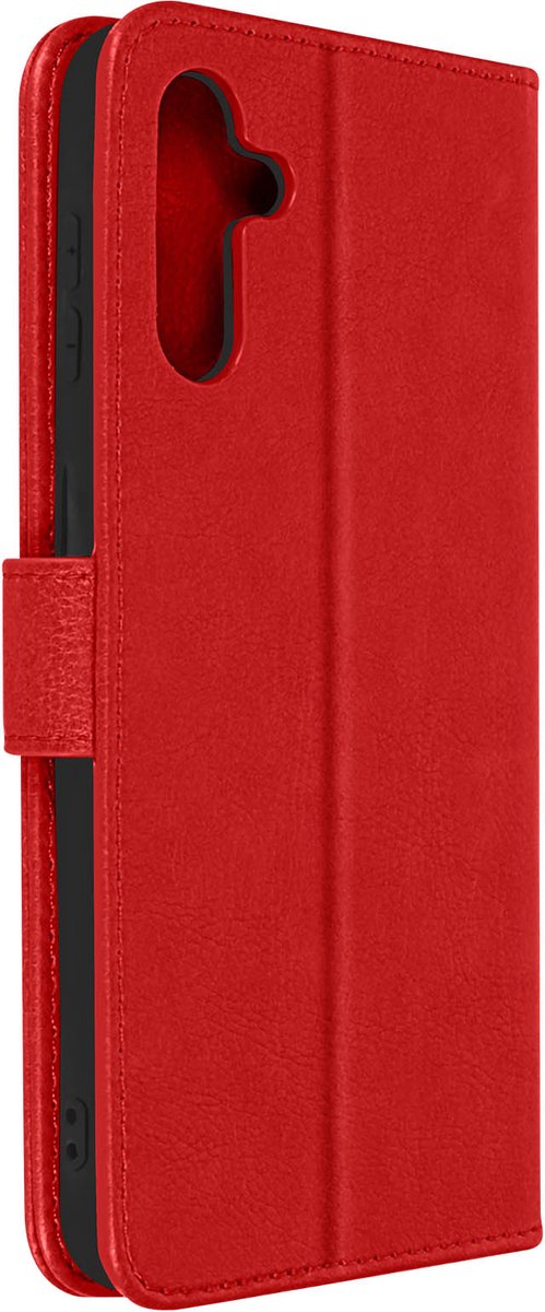 Geschikt voor Samsung Galaxy A13 5G/A04s Bookcover Video Support Functie rood