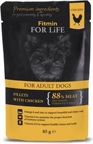Fitmin Dog For Life Adult Kipfiletzakje met ham 28 x 85 g