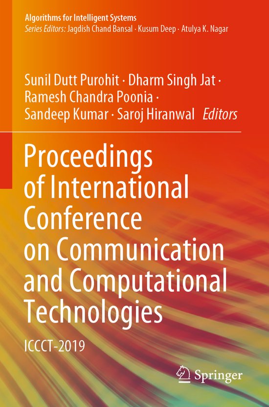 Proceedings of International Conference on Communication and ... - cover