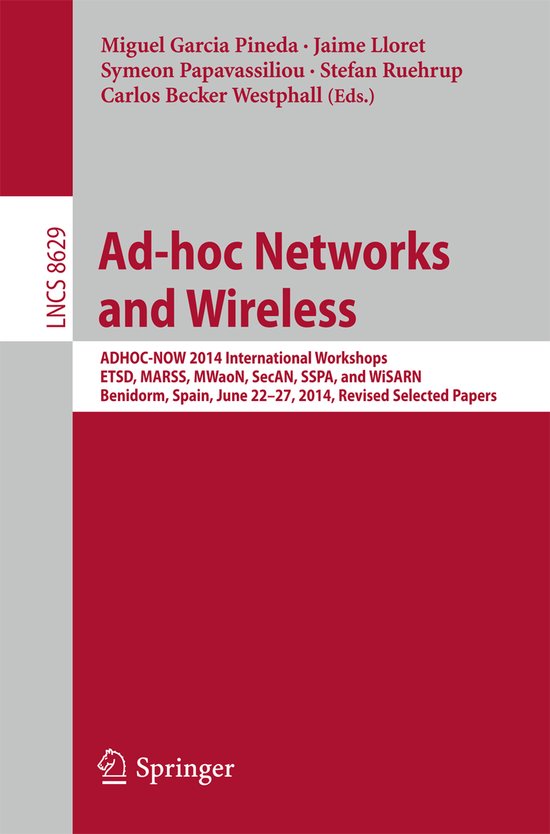 Ad hoc Networks and Wireless - cover
